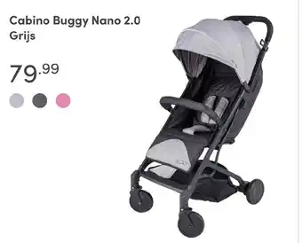 Baby & Tiener Cabino Buggy Nano 2.0 Grijs aanbieding