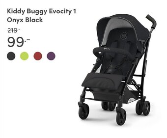 Baby & Tiener Kiddy Buggy Evocity 1 Onyx Black aanbieding