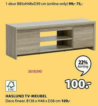 Jysk Haslund tv-meubel aanbieding
