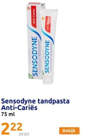 Action Sensodyne tandpasta anti-cariès aanbieding