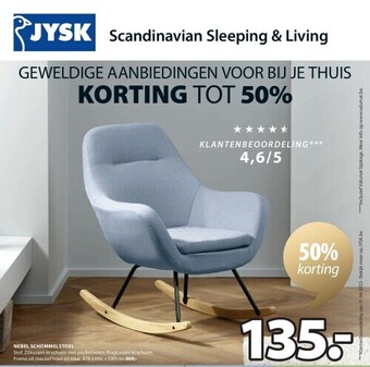 Jysk Nebel schommelstoel aanbieding