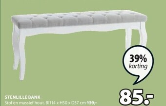 Jysk Stenlille bank aanbieding