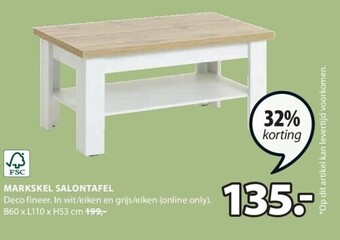Jysk Markskel salontafel aanbieding