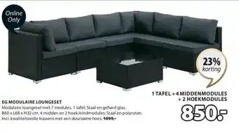 Jysk Eg modulaire loungeset aanbieding