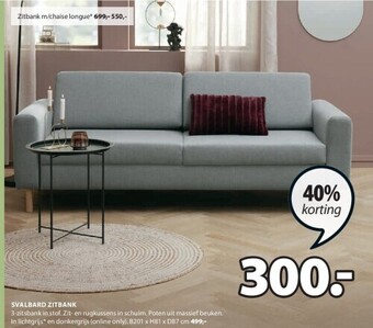Jysk Svalbard zitbank aanbieding