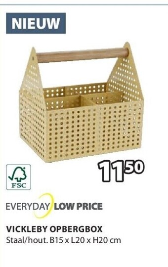Jysk Vickleby opbergbox aanbieding