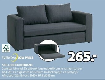Jysk Skillebekk bedbank aanbieding