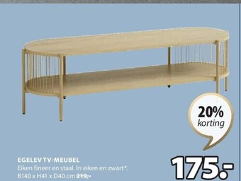 Jysk Egelev tv-meubel aanbieding