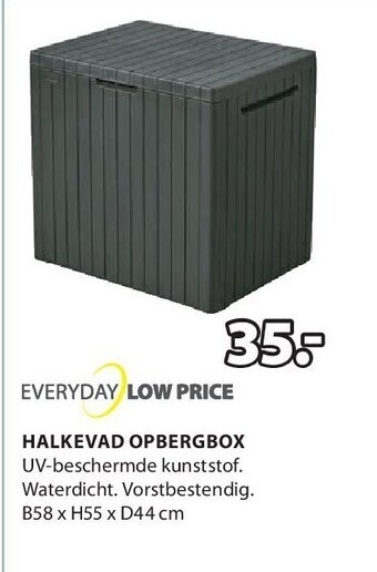 Jysk Halkevad opbergbox aanbieding