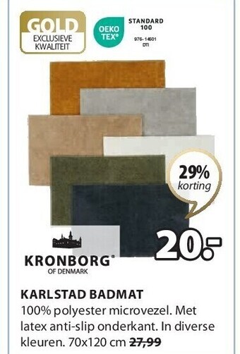 Jysk Karlstad badmat aanbieding