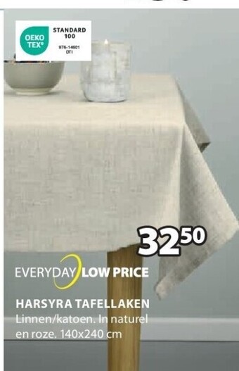 Jysk Harsyra tafellaken aanbieding