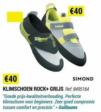 Decathlon Klimschoen rock+ grijs aanbieding