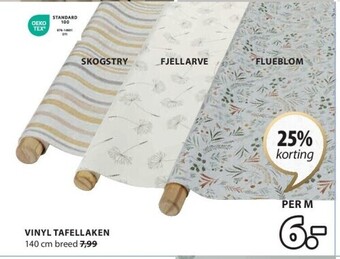 Jysk Vinyl tafellaken aanbieding