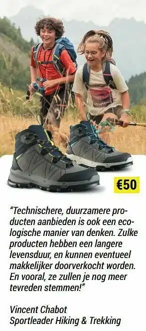 Decathlon Vincent chabot sportleader hiking + trekking aanbieding