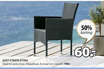 Jysk Aidt stapelstoel aanbieding