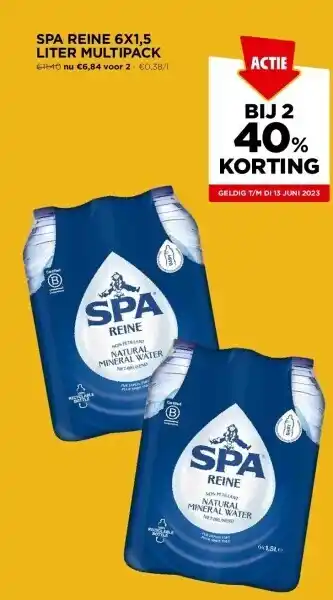 Jumbo Spa reine 6x1,5 liter multipack aanbieding
