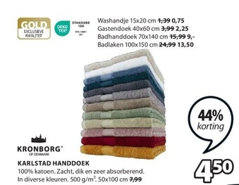Jysk Karlstad handdoek aanbieding