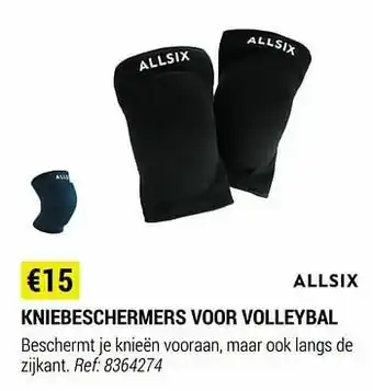 Decathlon Kniebeschermers voor volleybal aanbieding