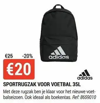 Decathlon Sportrugzak voor voetbal aanbieding