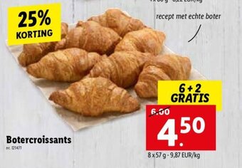 Lidl Botercroissants aanbieding