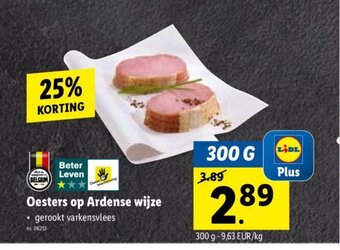 Lidl Oesters op Ardense wijze aanbieding