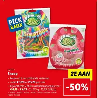 Lidl LUTTIⓇ Snoep aanbieding