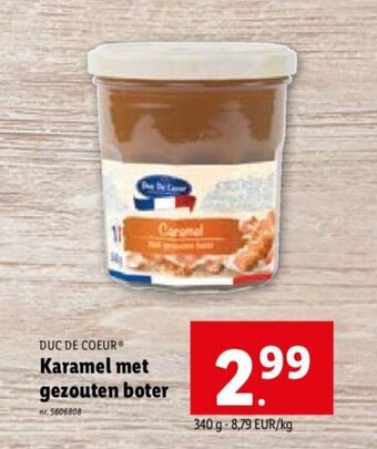 Lidl DUC DE COEUR® Karamel met gezouten boter aanbieding