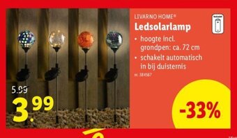 Lidl LIVARNO HOME Ledsolarlamp aanbieding