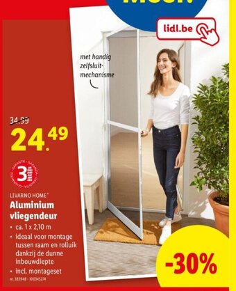 Lidl LIVARNO HOME Aluminium vliegendeur aanbieding