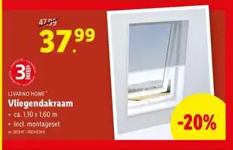 Lidl LIVARNO HOME Vliegendakraam aanbieding