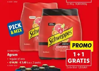 Lidl SCHWEPPES Agrum aanbieding