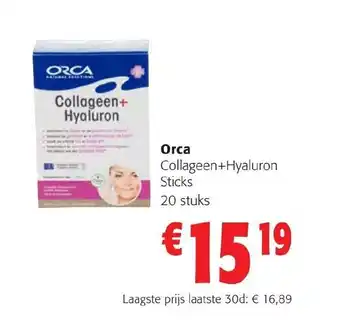 Colruyt Orca Collageen+Hyaluron Sticks aanbieding