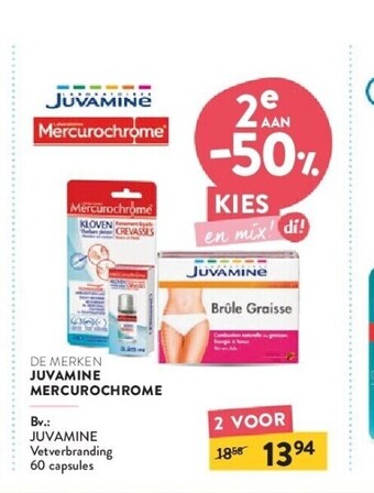 Di Juvamine vetverbranding 60 capsules aanbieding
