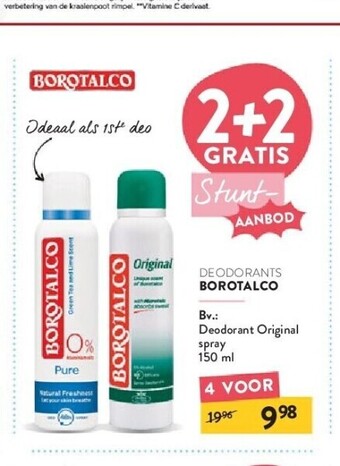 Di Deodorant original spray 150 ml aanbieding