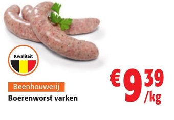 Colruyt Boerenworst varken aanbieding