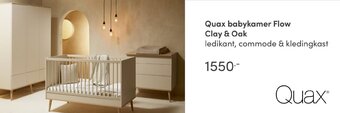Baby & Tiener Quax babykamer Flow Clay & Oak aanbieding