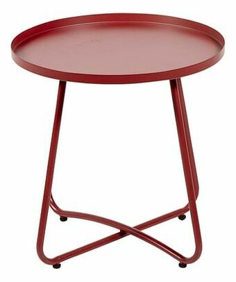 Bijzettafel rond rood