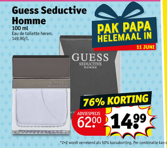 Kruidvat Guess Seductive Homme 100 ml aanbieding