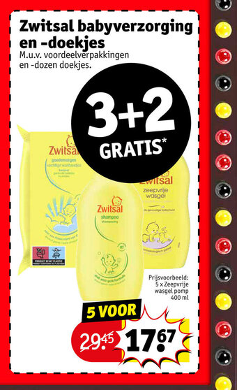 Kruidvat Zwitsal babyverzorging en -doekjes aanbieding