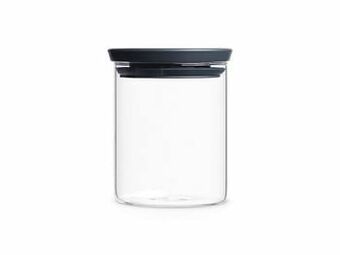 Multi bazar Voorraadpot Glas 0.6L Deksel Dark Grey aanbieding