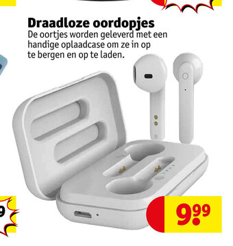 Kruidvat Draadloze oordopjes aanbieding