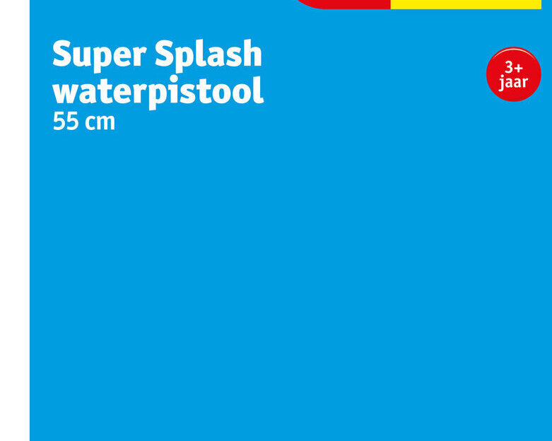 Super Splash waterpistool 55 cm promotie bij Kruidvat