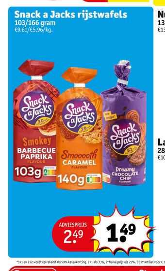 Kruidvat Snack a Jacks rijstwafels aanbieding