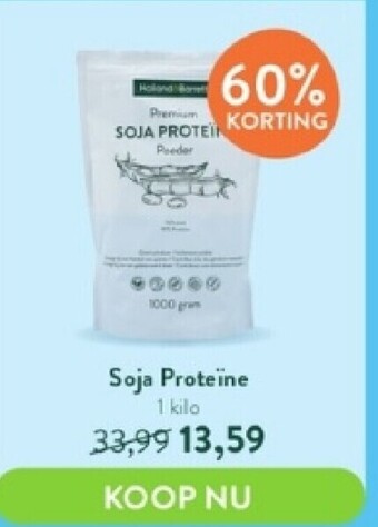 Holland & Barrett Soja proteine 1 kilo aanbieding