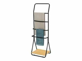 Multi bazar Wenko Handdoekhouder Verona Zwart Mat aanbieding