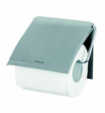 Toiletrolhouder Met Klep Matt Steel