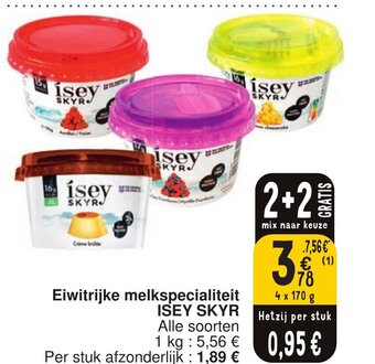 Eiwitrijke melkspecialiteit ISEY SKYR
