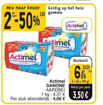 Cora Actimel DANONE aanbieding