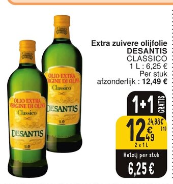 Cora Extra zuivere olijfolie DESANTIS aanbieding