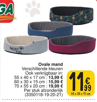 Cora Ovale mand aanbieding